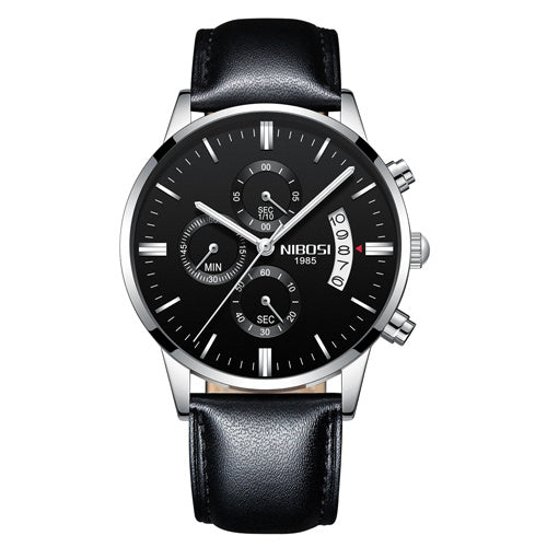 Men Watch Chronograph Sport Mens Waterproof Full Steel Quartz watch