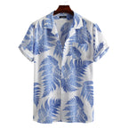 Zomermode Zonnebloemprint Herenoverhemd