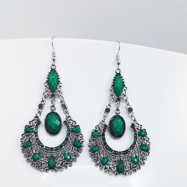 Bohemian water droplets tassel earrings - Acquisti Online