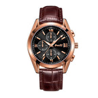 Men's Quartz Watch High-end Business Waterproof Watch Genuine Leather Men's Waterproof Watch