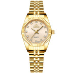 Chenxi Brand Luxury Women Watch Gold Blue Quartz Wrist Stainless Steel Rhinestone Crafted Casual Waterproof women Watches