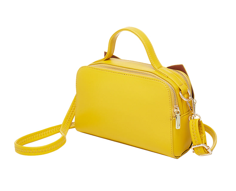 Italian women's style bow shoulder bag