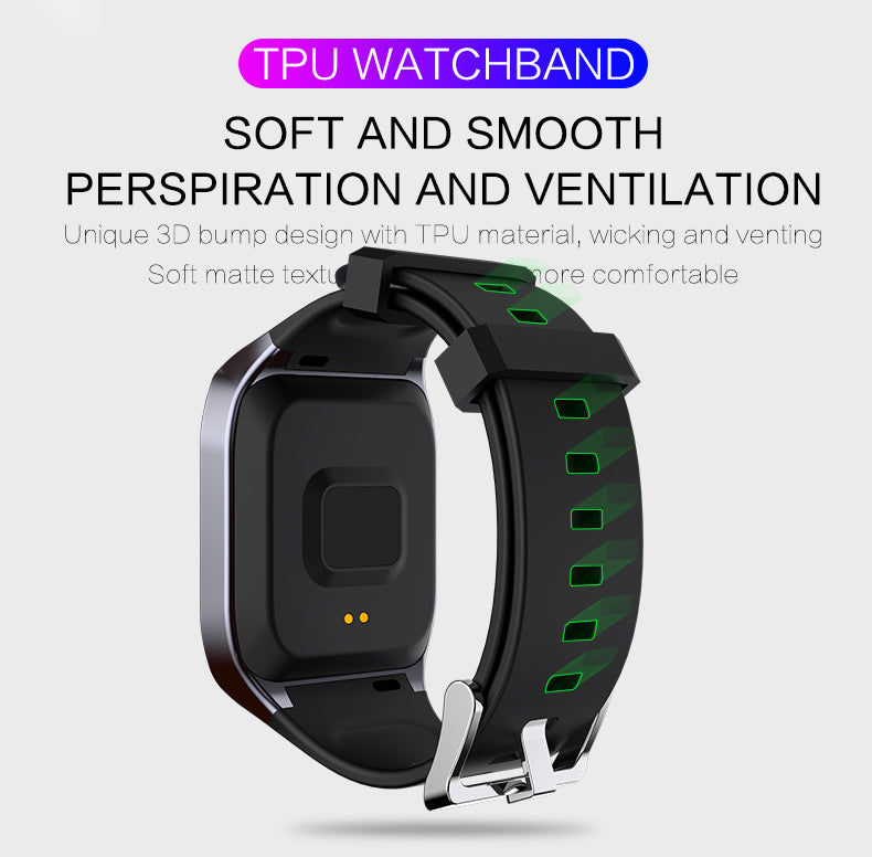 Orologio intelligente con schermo a colori Bluetooth per uomo e donna, contapassi sportivo, promemoria informativo, IP68 impermeabile