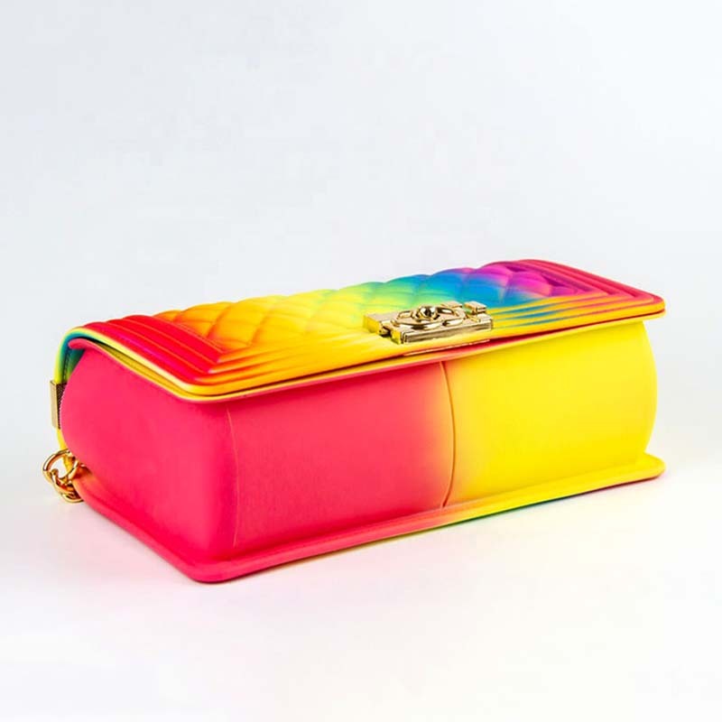 Women's One-shoulder diagonal bag crystal jelly bag