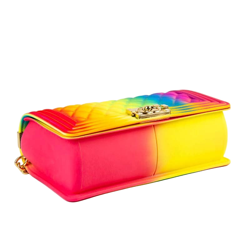Dames Crossbody Tas Een Schouder Diagonale Tas Crystal Jelly Bag Grote Capaciteit Modieuze Regenboog Dames Schoudertas