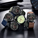 Men's Military Nylon Waterproof Date Quartz Analog Army Men's Quartz Wrist Watches Calendar Quartz Watch