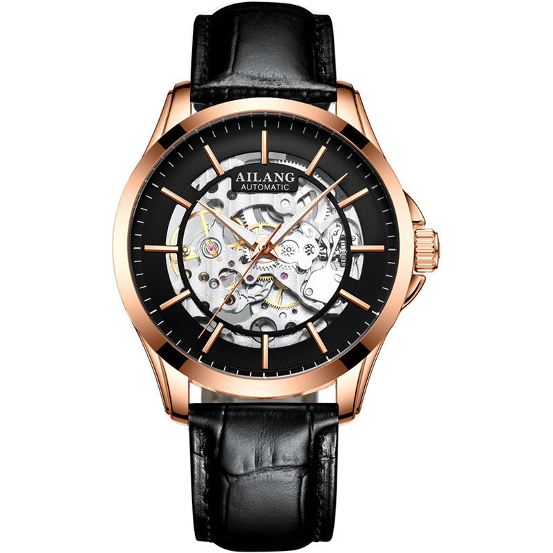 Orologio meccanico automatico AILANG da uomo con tourbillon luminoso e impermeabile 
