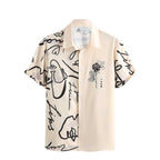 Herenoverhemd Hawaiiaans strandoverhemd met bloemenprint