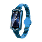 Women Smart Bracelet Heart Rate Step Sleep Physiological Cycle Monitoring Bluetooth Sports Steel Band Bracelet Smart Watch