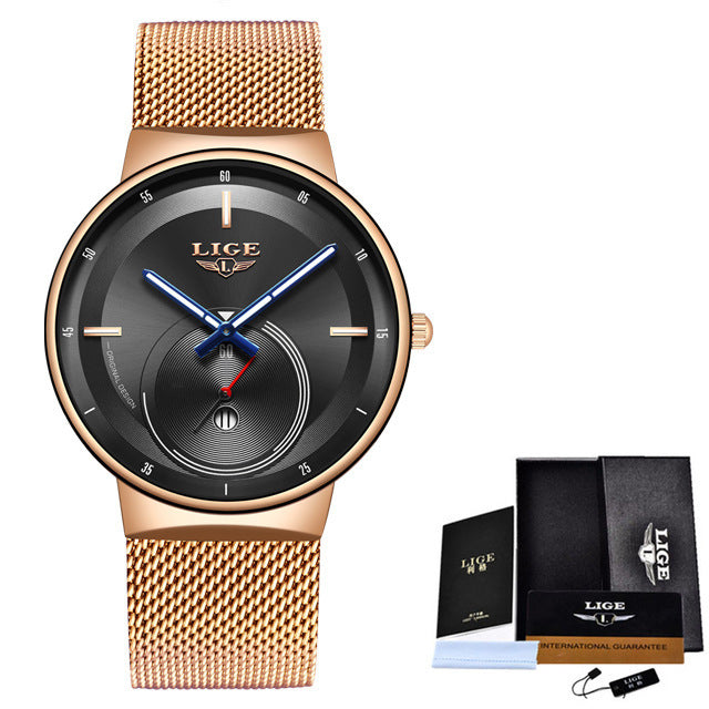 Modieus waterdicht quartzhorloge voor heren