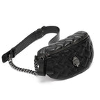 Women's Crossbody Bag Large Capacity Original Leather Shoulder Bag Lingge Chain Fashion Women's Crossbody Chest Bag