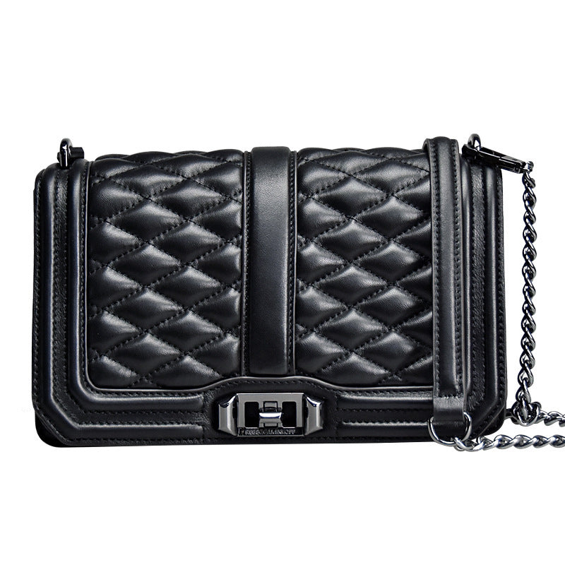Dames modieuze kettingtas schoudertas diagonaal origineel leer grote capaciteit crossbody dames schoudertas