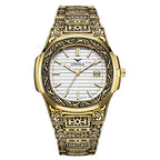 Women's Fashionable Quartz Watches Brand ONOLA Golden Stainless Steel Watch Luxury Design Women Quartz Watch Reloj Hombre