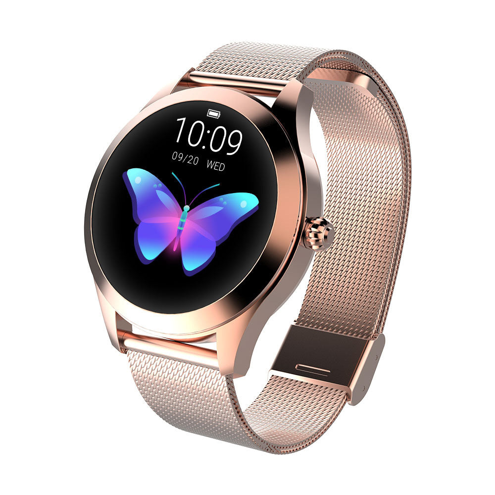 Orologio intelligente Bluetooth BT da donna con schermo HD, monitoraggio delle condizioni di salute, promemoria social, orologio intelligente alla moda