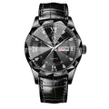 BINBOND Top Brand Luxury Fashion Men's Quartz Watch Waterproof Week Date Watch Men's Sports Watch Stainless Steel Quartz Wristwatch Genuine Leather Men's Waterproof Leisure watch - Acquisti Online