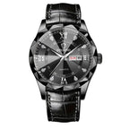 BINBOND Top Brand Luxury Fashion Men's Quartz Watch Waterproof Week Date Watch Men's Sports Watch Stainless Steel Quartz Wristwatch Genuine Leather Men's Waterproof Leisure watch