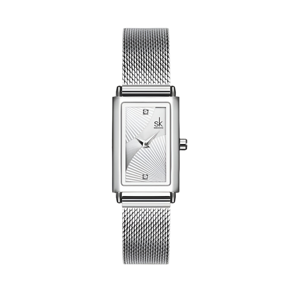 Shengke Dames Quartz Horloges Mode Dameshorloge Luxe Merk Rechthoekig Quartz Polshorloge Luxe Cadeaus voor Vrouwen