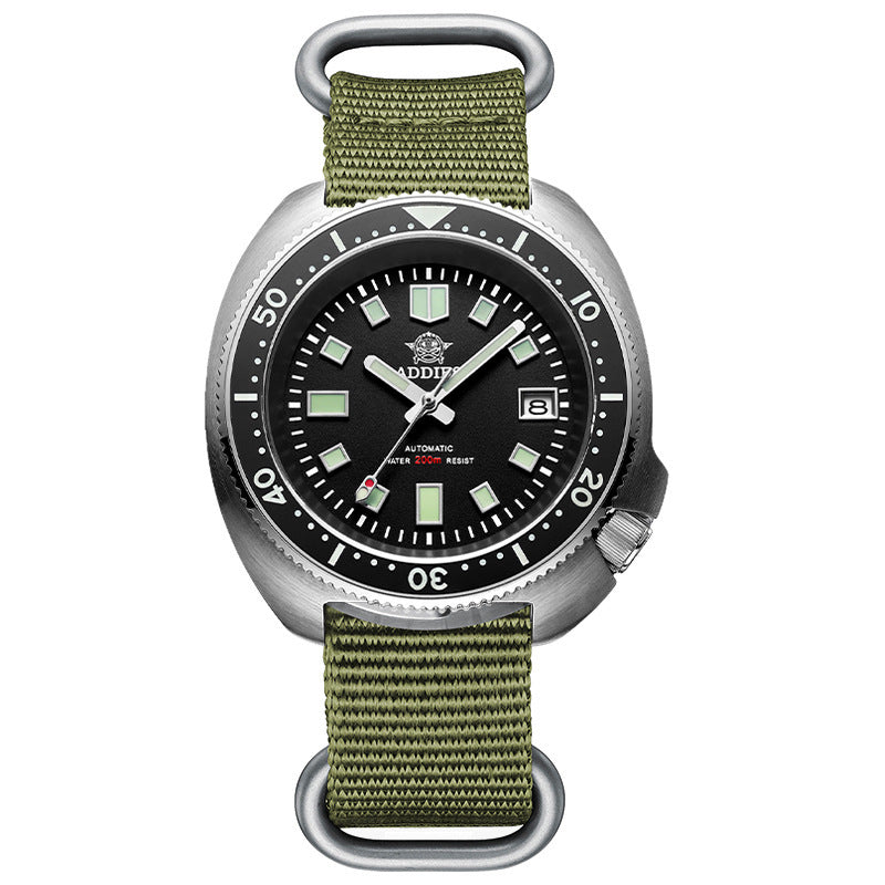 Addiesdiving Men's Watch Stainless Steel 007 Sports NH35A Automatic Watch BGW9 Sapphire Crystal Diving Watch with Super Luminous Ceramic Bezel