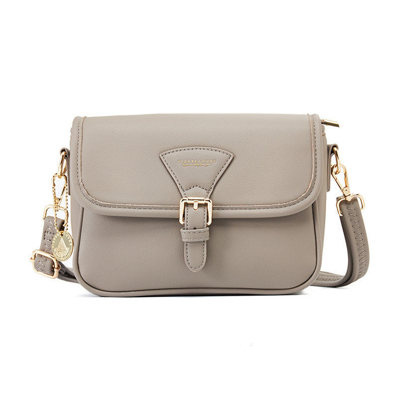 Dames Crossbody Tas Eenvoudige Mode Schoudertas Origineel Leer Grote Capaciteit Magnetische Gesp Dames Schoudertas