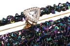 Women Luxury Handbag with Sequins Party Dinner Handbag Ladies Night Bag with Chain Women Banquet Clutch Bag