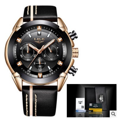 Men's Casual waterproof business sports quartz watch