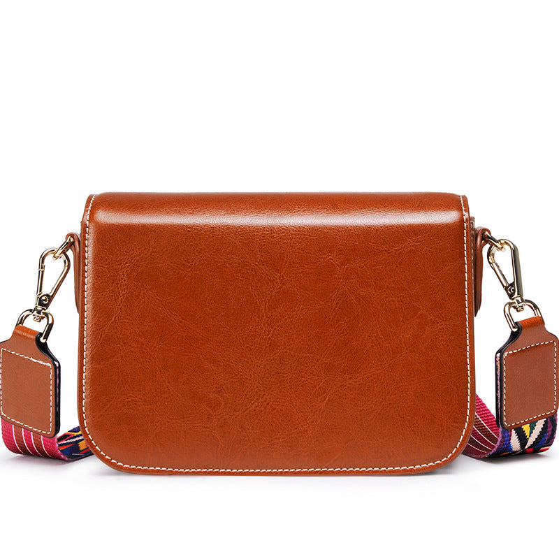 Casual retro schoudertas voor dames, puur leer, meerdere zakken, grote capaciteit, schoudertas voor dames, modieuze schoudertas voor dames