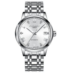 FNGEEN Top Brand Luxury Fashion Green Mechanical Watch for Men Stainless Steel Waterproof Sports Automatic Calendar Men's Watch - Acquisti Online