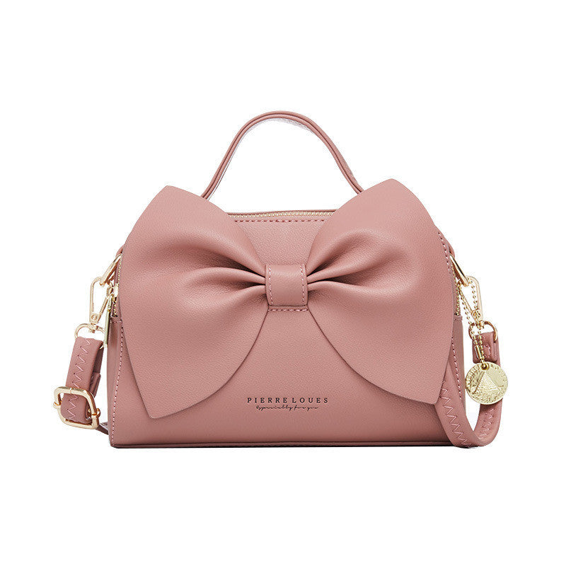 Italian women's style bow shoulder bag