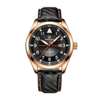 NAVIFORCE  Men's Sport Quartz Calendar Watch Leather Waterproof Clock Casual Business Luminous Wrist Watch
