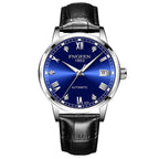 FNGEEN Top Brand Luxury Fashion Green Mechanical Watch for Men Stainless Steel Waterproof Sports Automatic Calendar Men's Watch - Acquisti Online