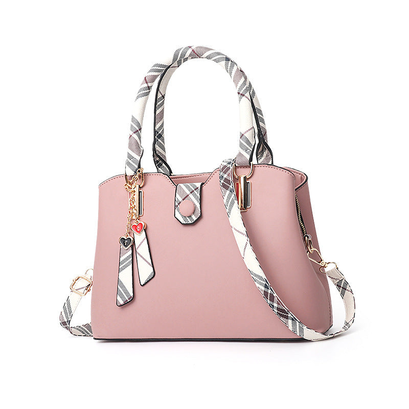 Luxe damestas van leer, grote capaciteit, kleine vierkante crossbodytas met meerdere zakken, schoudertas voor dames