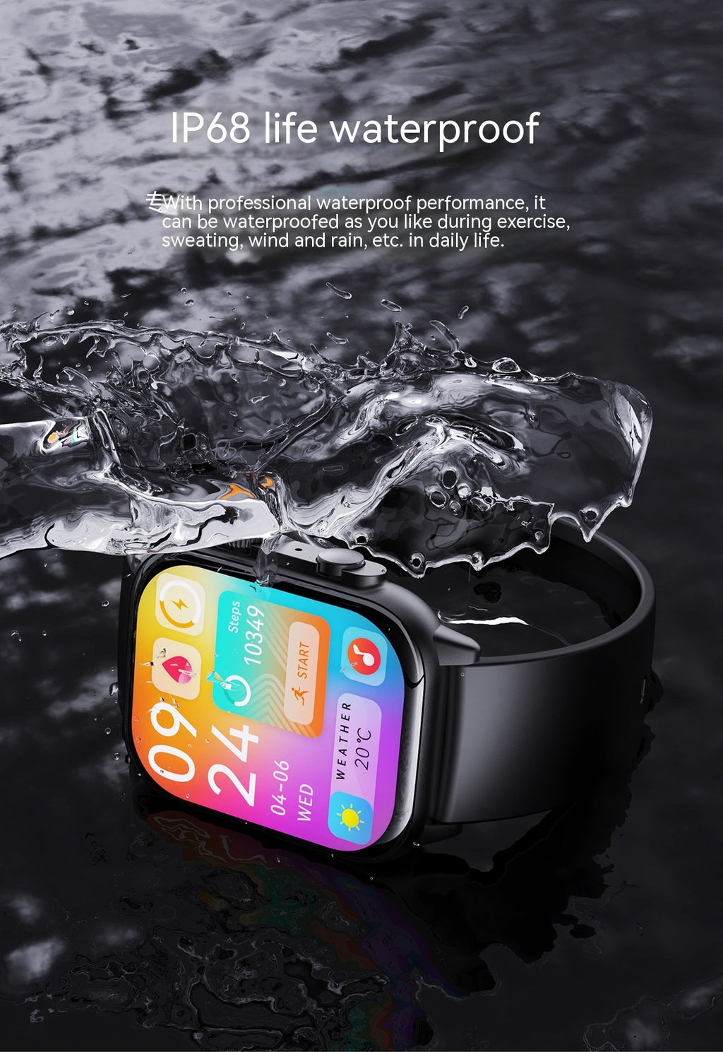 HK95 AMOLED Smart Watch NFC Bluetooth Call Electronic Watches Voice Control Waterproof Men Sports Fitness Tracker