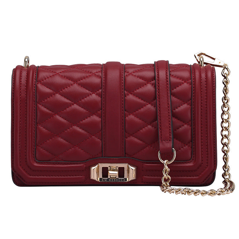 Dames modieuze kettingtas schoudertas diagonaal origineel leer grote capaciteit crossbody dames schoudertas