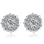 Dames bloemen oorbellen