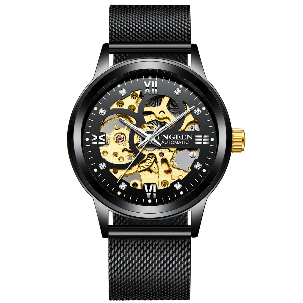 Men's Luxury Mechanical Watch Waterproof Luminous Business Quartz Watch - Acquisti Online