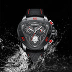 FOXBOX Men's Military Chronograph Watches Luminous Waterproof Wristwatch