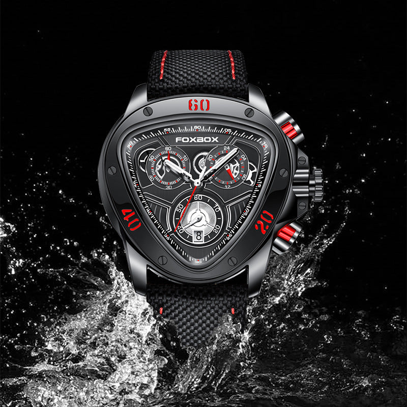 FOXBOX Man Military Chronograph Waterproof Wristwatch