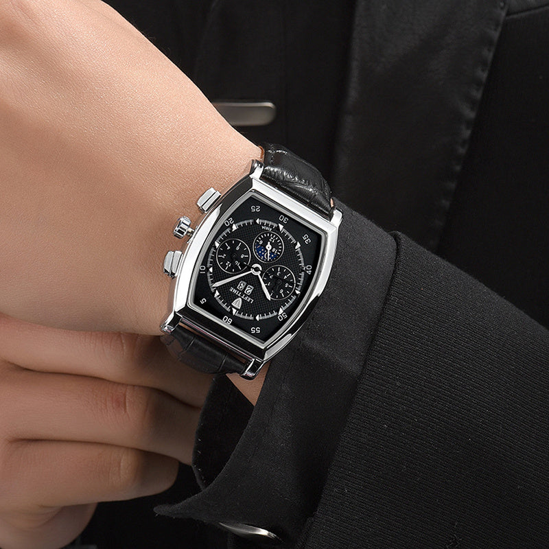 Orologio meccanico da uomo TEVISE, orologio da uomo multifunzione impermeabile