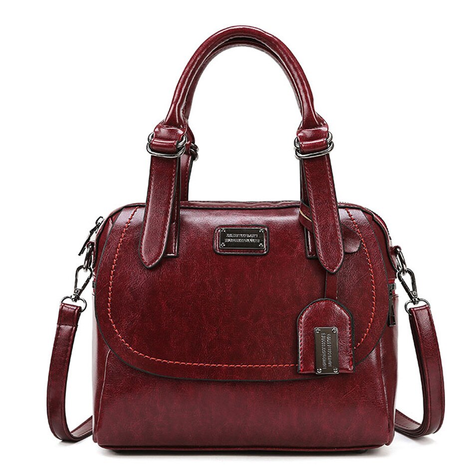 Women Large Capacity Handbag Original Leather Shoulder Messenger Bag Single handle Women's Shoulder Bag