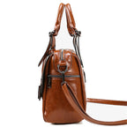 Women Large Capacity Handbag Original Leather Shoulder Messenger Bag Single handle Women's Shoulder Bag