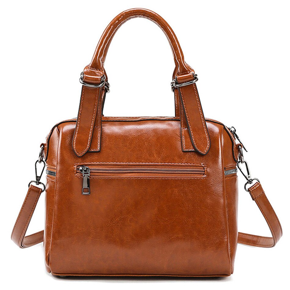 Women Large Capacity Handbag Original Leather Shoulder Messenger Bag Single handle Women's Shoulder Bag