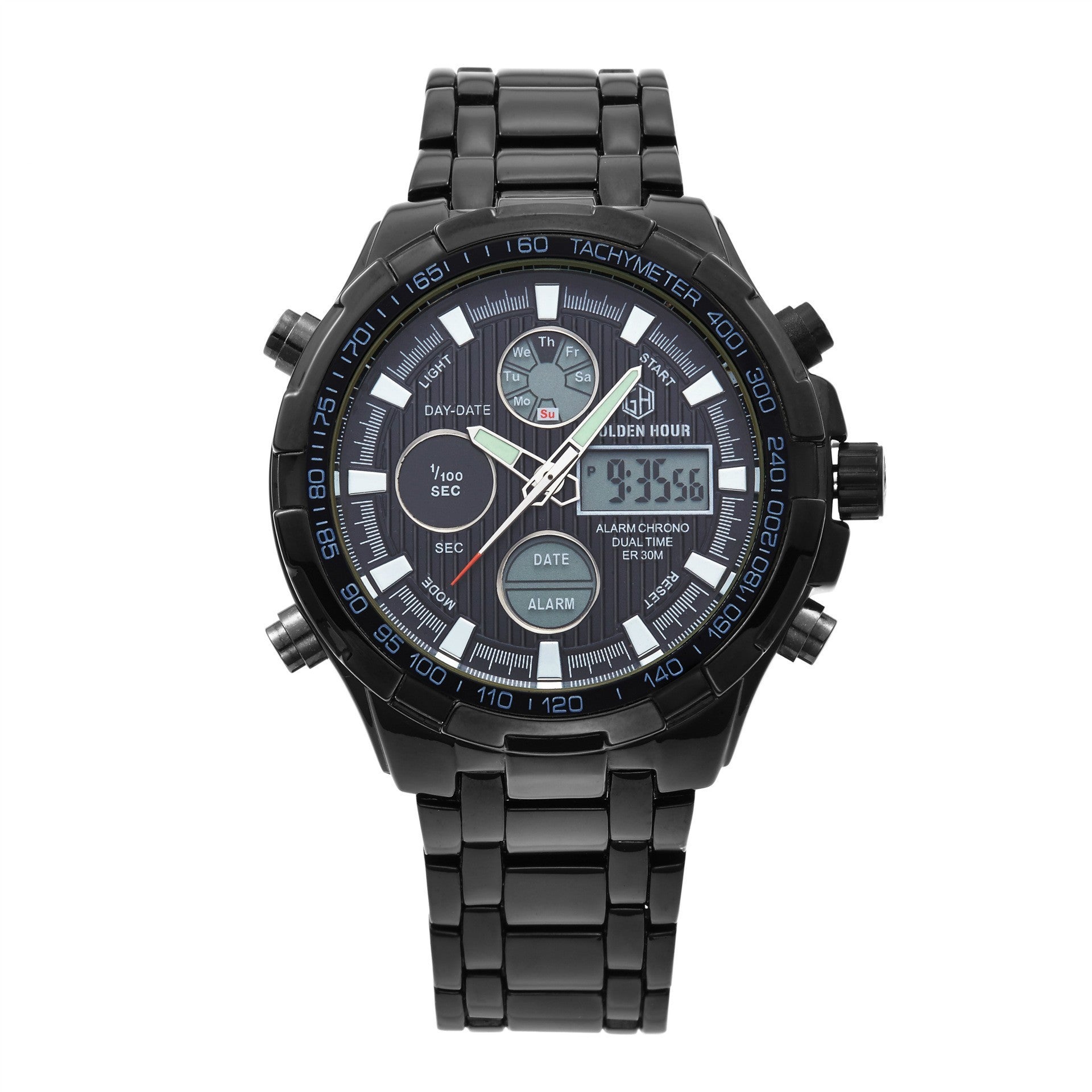 Orologio sportivo multifunzione in lega con calendario da uomo