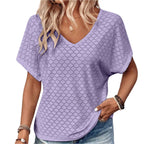Hollow Jacquard dames T-shirt
