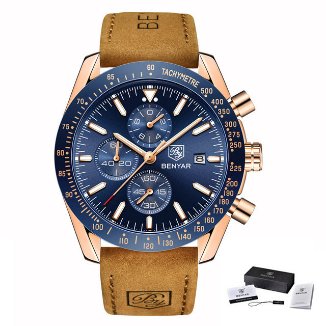 Explosive Watch Heren Multifunctioneel Waterdicht Sport Quartz Horloge