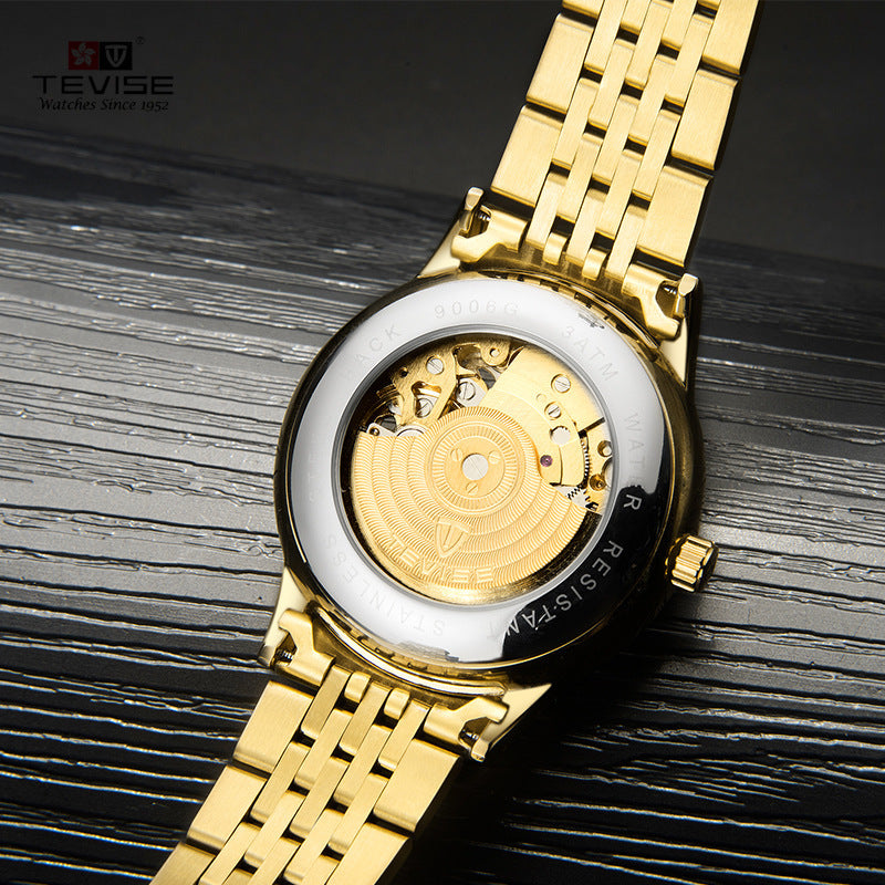 Orologio meccanico Jinlong impermeabile e luminoso da uomo, modello Burst