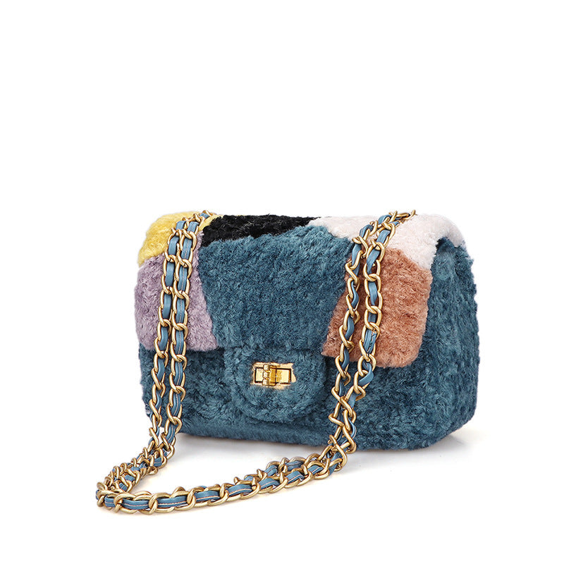 Women's fashion shoulder bag Lambskin chain bag