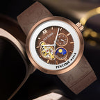 Orologio meccanico automatico da uomo a tre indicatori, impermeabile