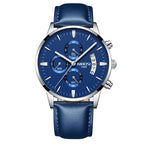 Men Watch Chronograph Sport Mens Waterproof Full Steel Quartz watch