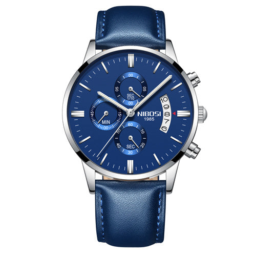 Men Watch Chronograph Sport Mens Waterproof Full Steel Quartz watch