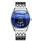 Mode heren Net rood waterdicht quartz herenhorloge 
